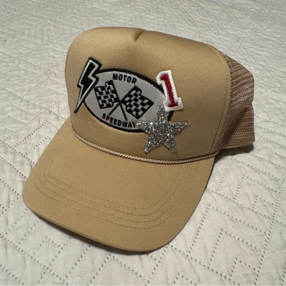 Motor Speedway Tan Trucker Hat - Picture 2 of 2